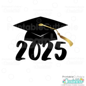 Graduation Cap 2025 SVG File