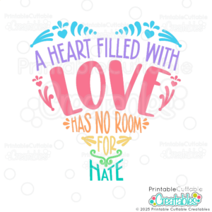 Heart Filled with Love SVG File