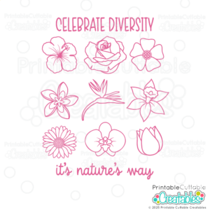 Celebrate Diversity SVG File