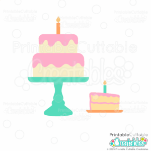 Sweet Birthday Cake SVG File