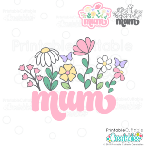 Mum Wildflowers SVG File