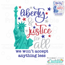 Liberty & Justice for All SVG File