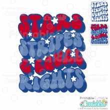 Stars Stripes & Equal Rights SVG File