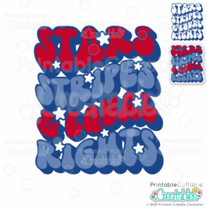Stars Stripes & Equal Rights SVG File