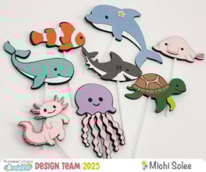 Sea Animal Cupcake Toppers