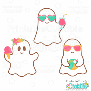 Summerween Ghost SVG Files