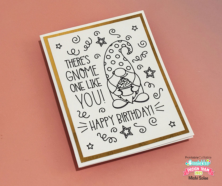 DIY Gnome Birthday Card
