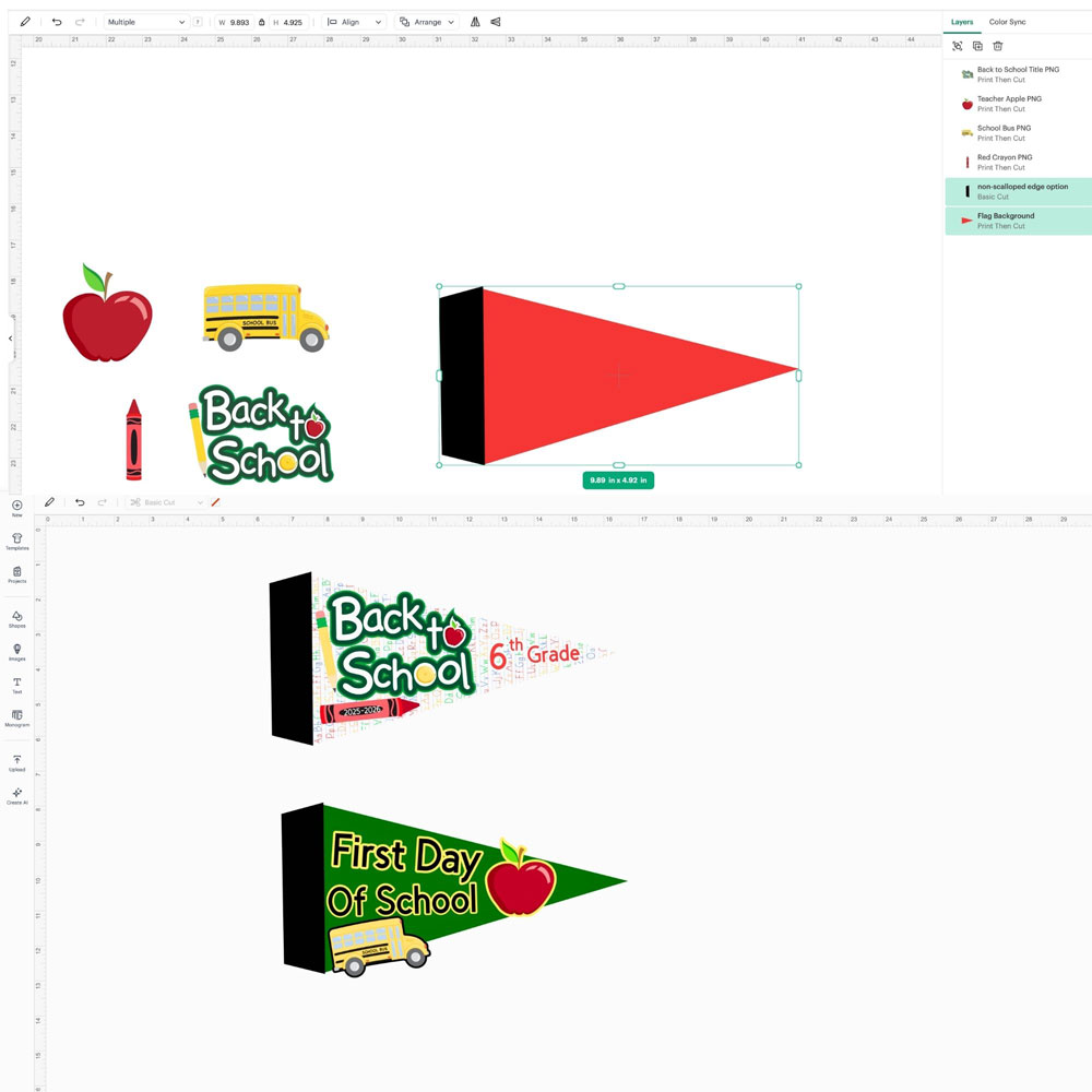 07 Back to School Photo Flag DIY