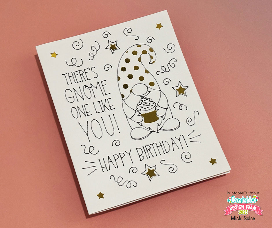 DIY Gnome Birthday Card
