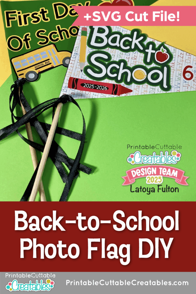 Back to School Photo Flag DIY previewP