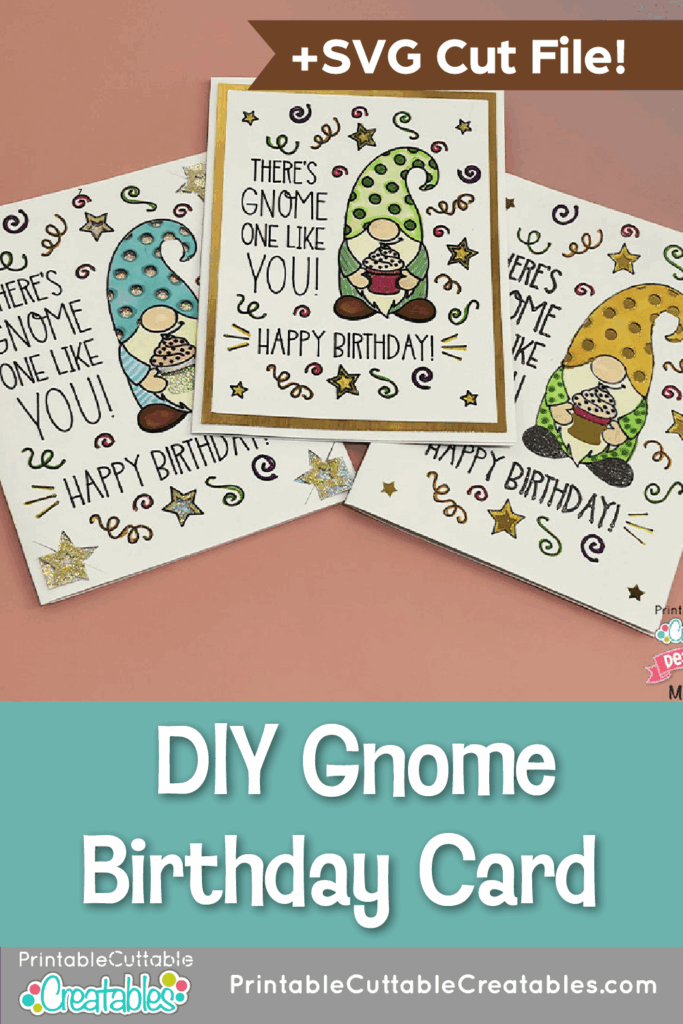 DIY Gnome Birthday Card previewP