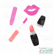 Lip Gloss & Lipstick SVG File