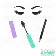 Mascara & Eyelashes SVG File