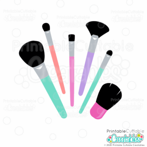 Makeup Brushes SVG Cut Files