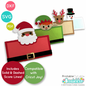 Christmas Place Card SVG Files for Cricut and Silhouette