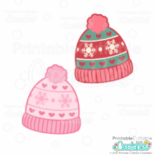 Winter Hat SVG File for Cricut and Silhouette cutting machines