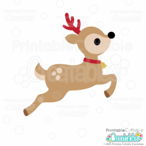 Flying Reindeer SVG File and Clipart for Cricut crafting