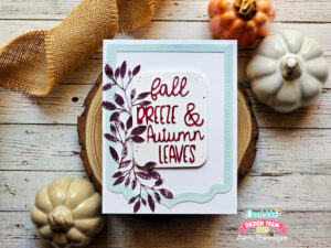 Fall Leaves Autumn Card Making Idea with Cricut