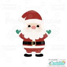 Happy Santa SVG File for Cricut and Silhouette crafting