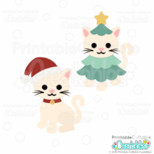 Christmas Cat SVG Files for Cricut and Silhouette crafters
