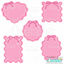 Home 14 Coquette Bows Frames SVG Set for Cricut and Silhouette crafters