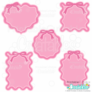 Coquette Bows Frames SVG Set for Cricut and Silhouette crafters