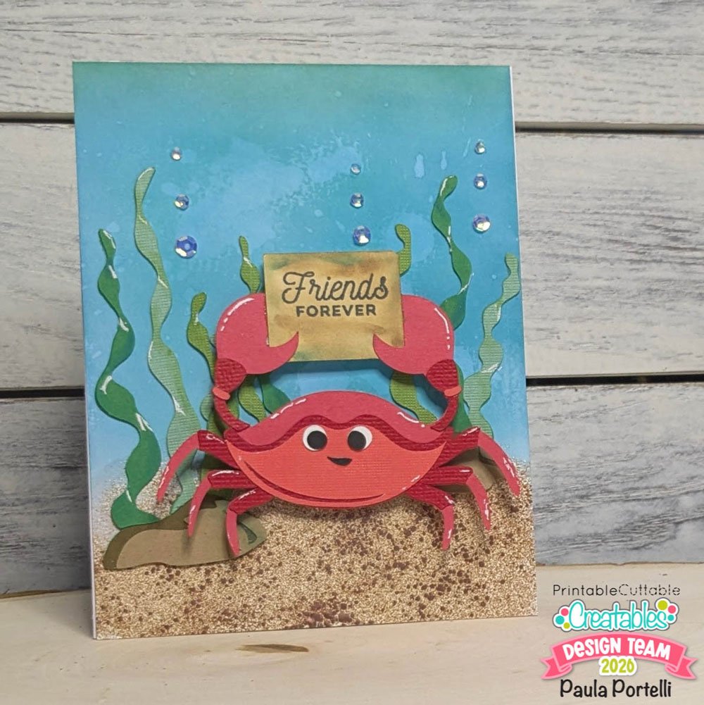 Home 36 DIY Cute Crab Birthday Card