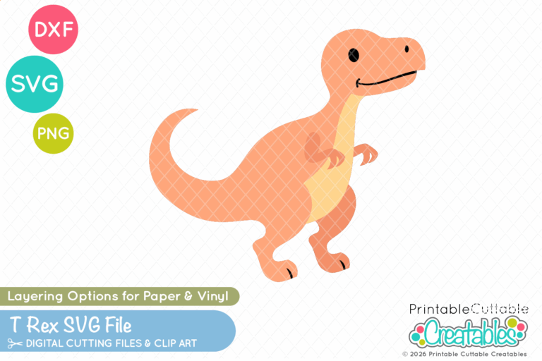 Dinosaur T Rex SVG File for Cricut and Silhouette crafts