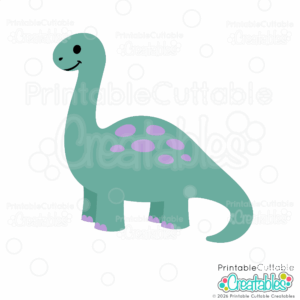 Brontosaurus SVG File for Cricut - Dino SVG files for cutting machine crafting
