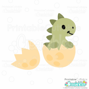 Baby Dinosaur Hatching SVG File for Cricut crafting with paper and vinyl