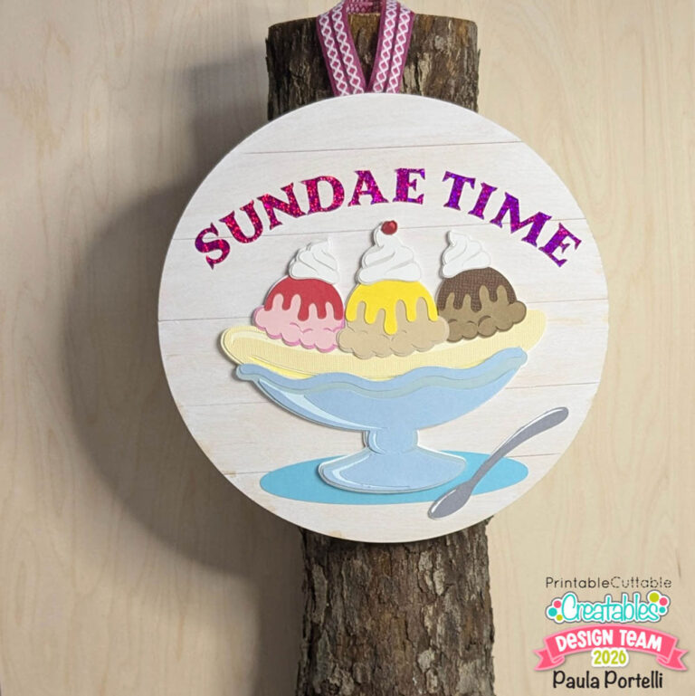 Sundae Sign Ice Cream Sundae Sign Tutorial