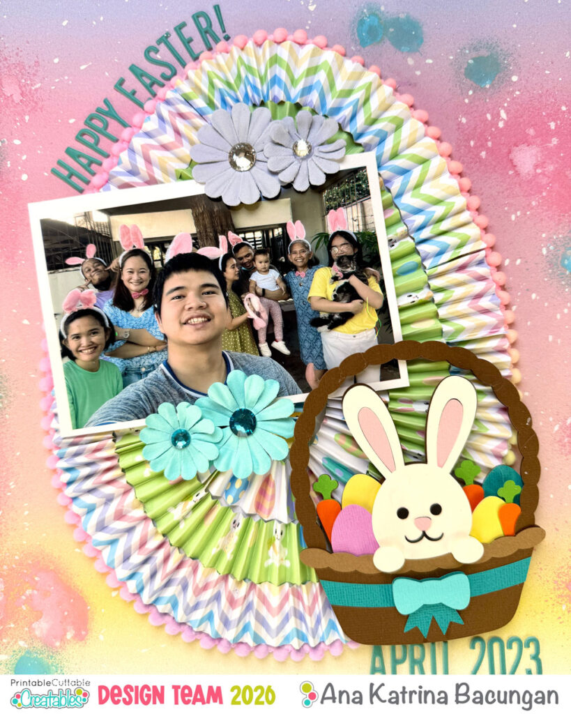 DIY Easter Scrapbook Layout
