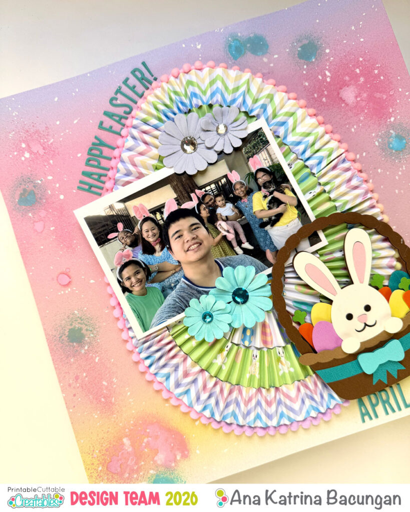 DIY Easter Scrapbook Layout
