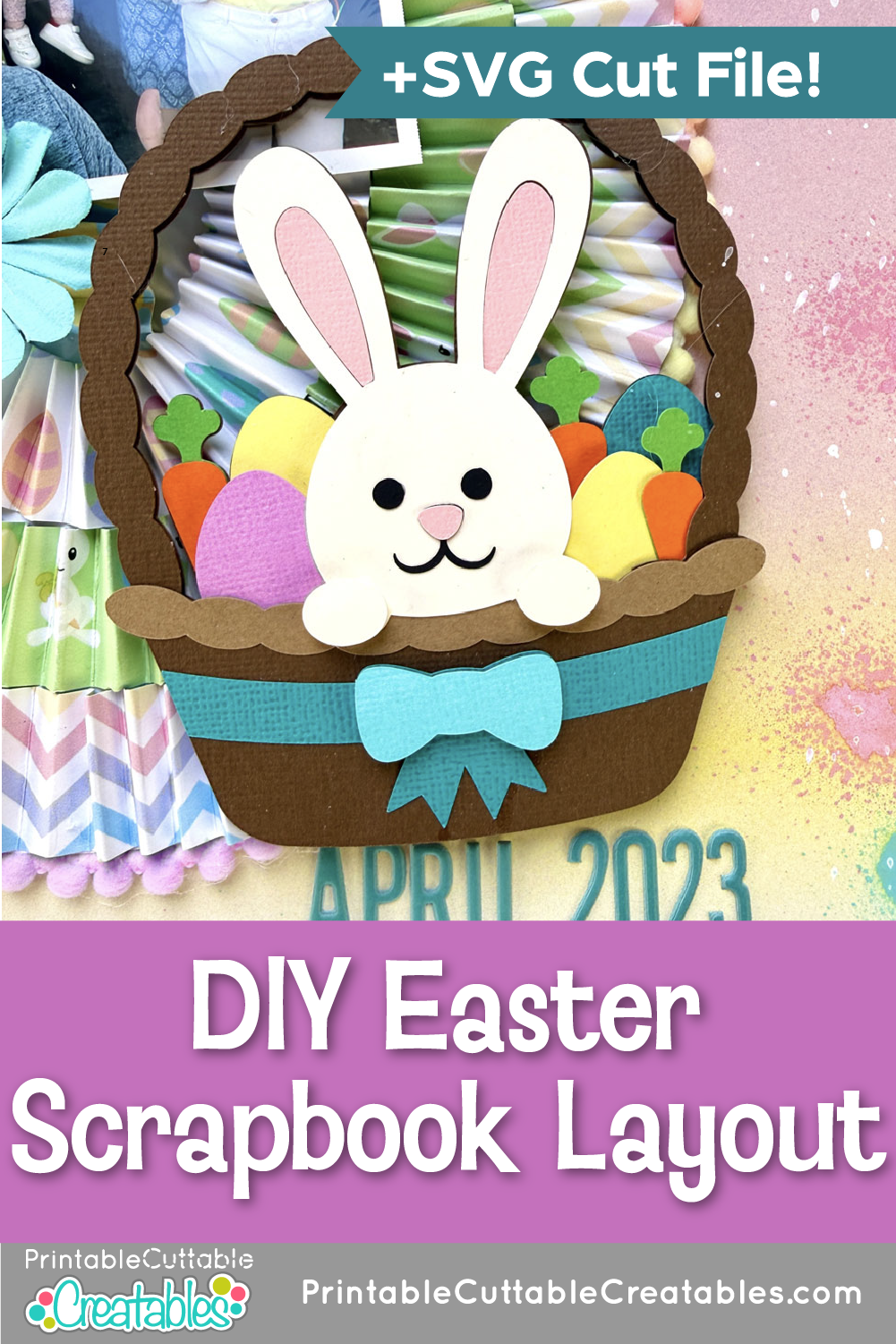 DIY Easter Scrapbook Layout
