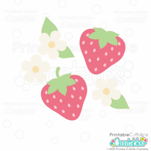 Sweet Strawberry SVG Files for Cricut and Silhouette paper crafts and vinyl crafts