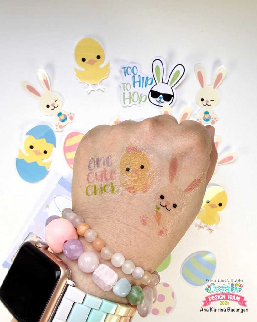 Easter Tattoos 9 DIY Easter Temporary Tattoo Packets 1