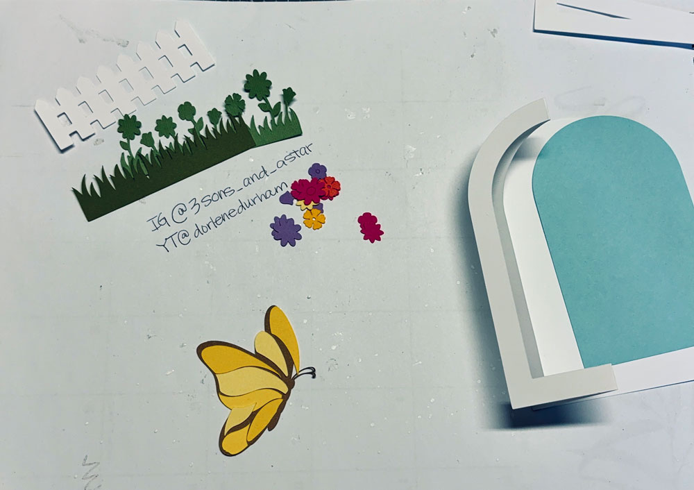 Spring Butterfly Arch Card 3 Spring Butterfly Arch Card