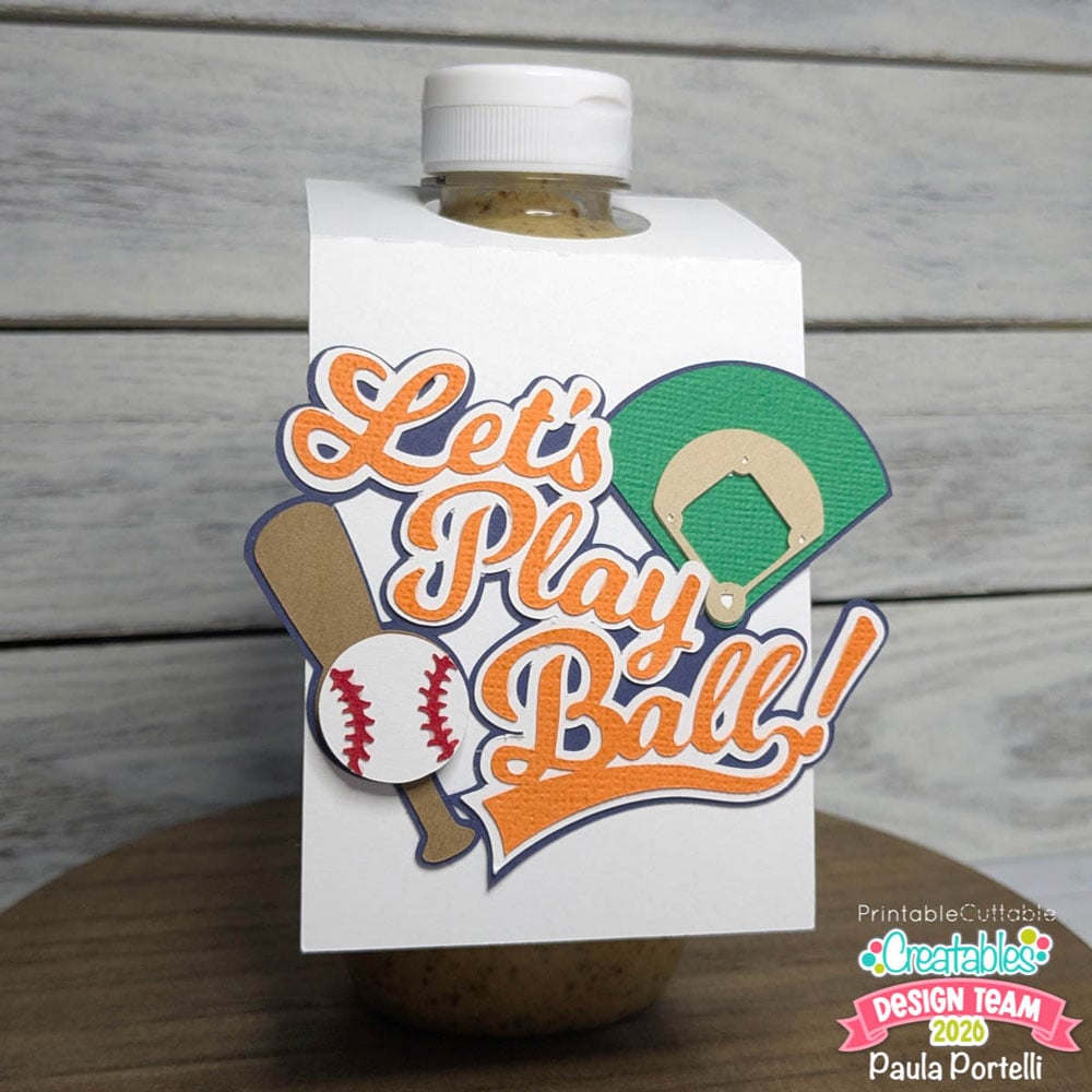 DIY Baseball Bottle Tag
