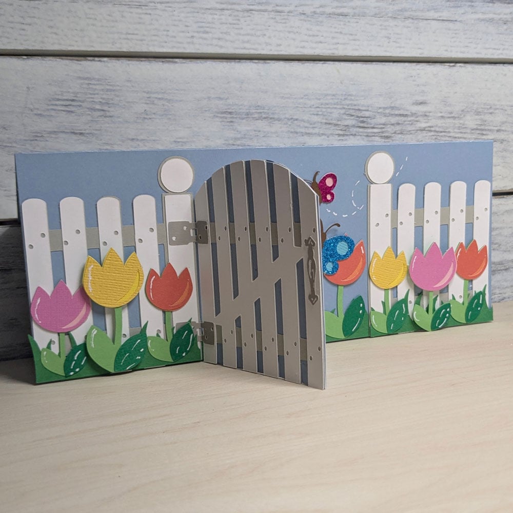 DIY Slimline Gate Fold Card 12 DIY Spring Fun Fold Slimline Card