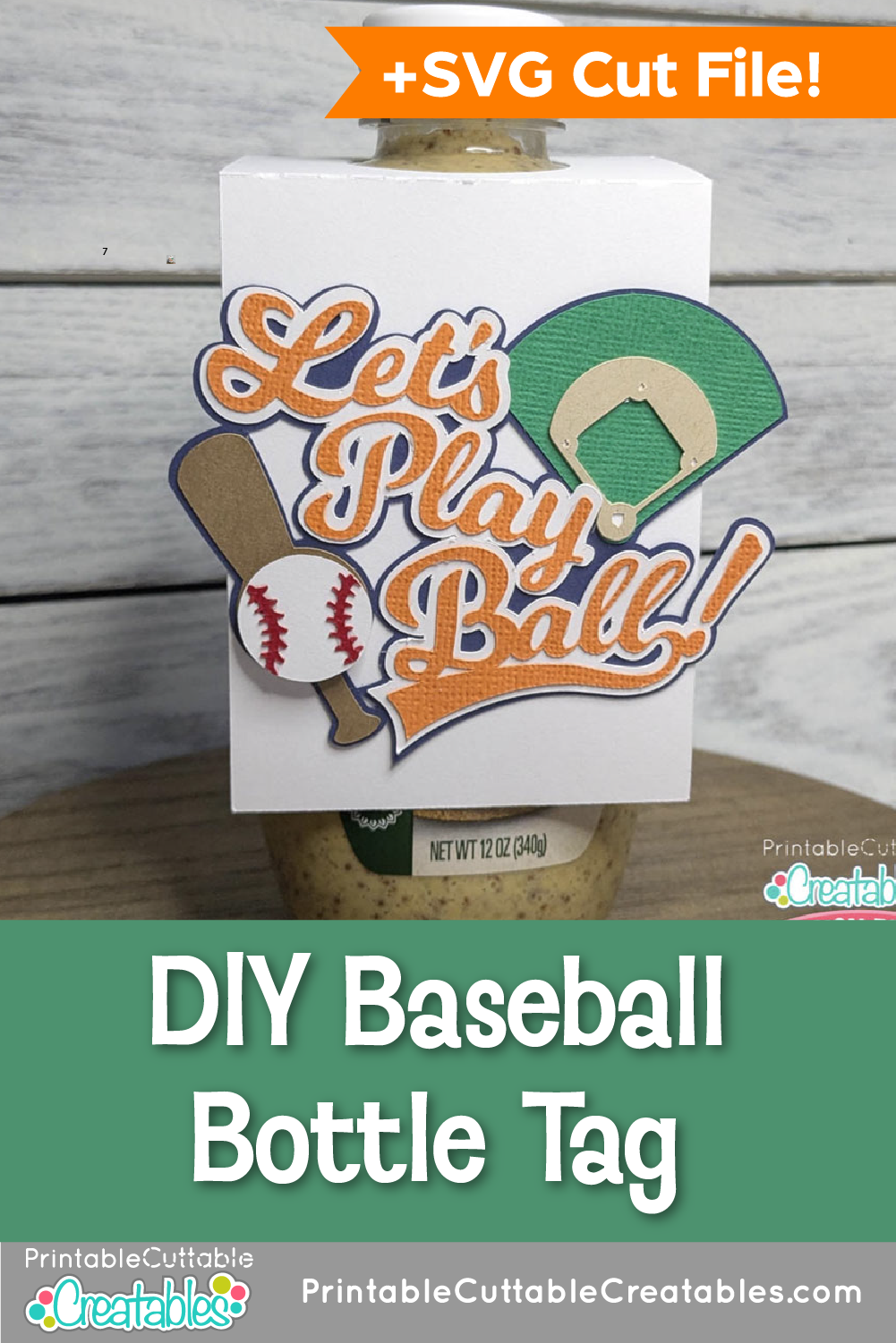 DIY Baseball Bottle Tag
