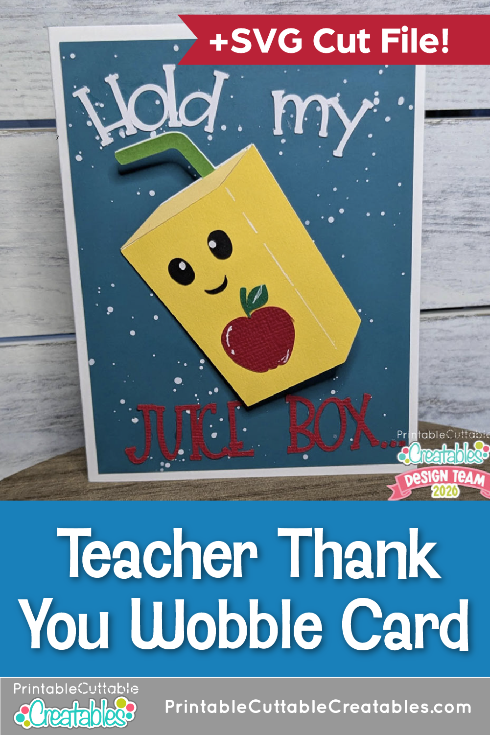 Teacher Thank You Wobble Card
