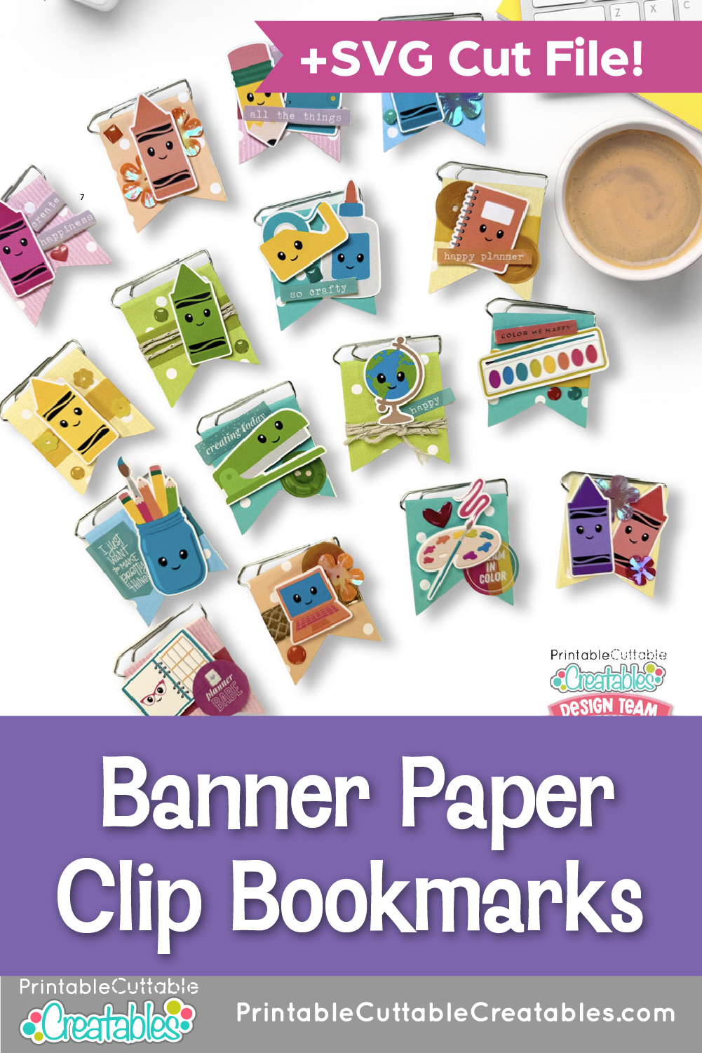 Banner Paper Clip Bookmarks previewP