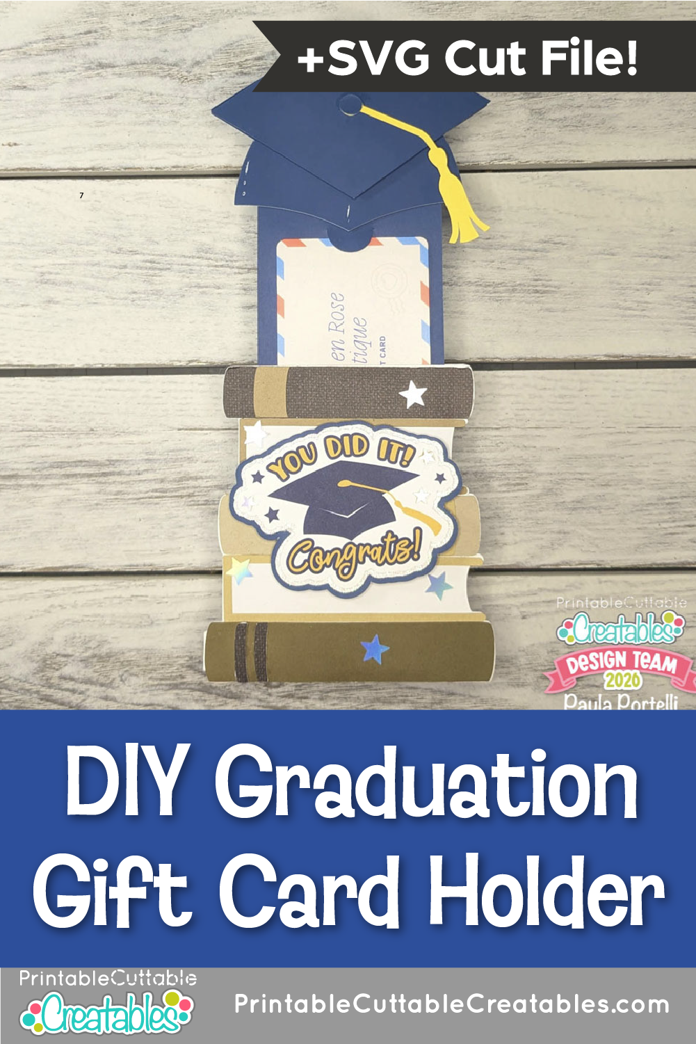 DIY Graduation Gift Card Holder