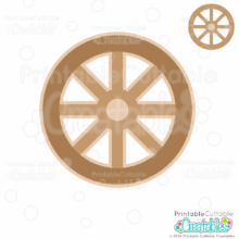 Wagon Wheel SVG Cut File for Cricut and Silhouette crafting machines