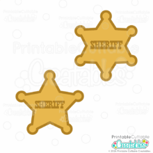 Home 14 Sheriff Badge SVG File for Cricut and Silhouette crafting - layered cut files for paper and vinyl crafts