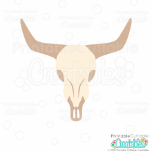 Home 13 Cow Skull SVG File for Cricut and Silhouette crafting with paper and vinyl