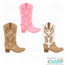 Cowboy Boots SVG File for Cricut and Silhouette crafting