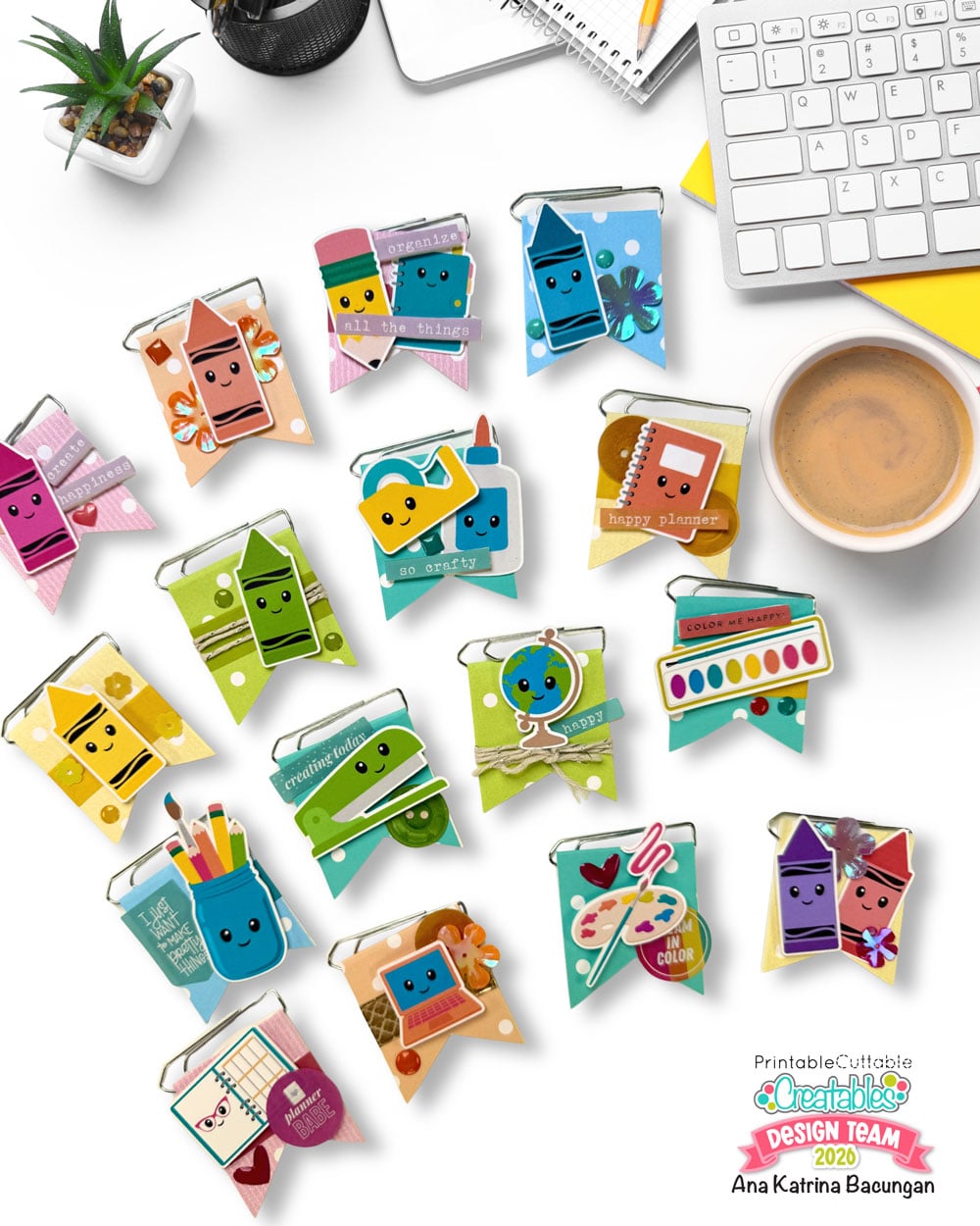 Embellishment 1 Banner Paper Clip Bookmarks