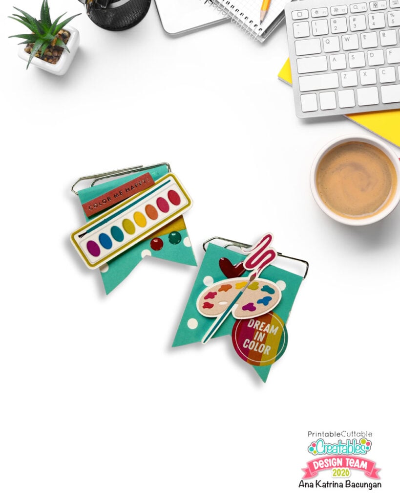 Embellishment 7 Banner Paper Clip Bookmarks