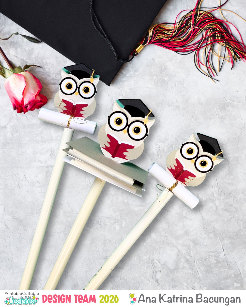 Graduation Pencil Topper Tutorial 1 Pencil Topper 02Graduation Pencil Topper Tutorial